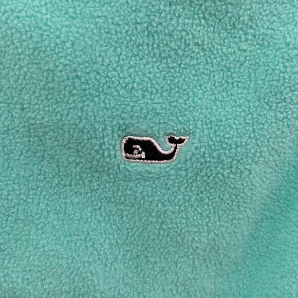 Vineyard Vines Fleece Zip up - Teal - Small - Picture 5 of 8